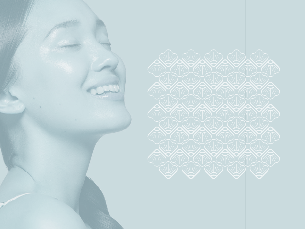 طراحی پترن هویت بصری کلینیک صدف در تبریز